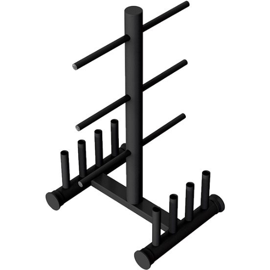Suporte Anilha "T" + 8 Barras p/ - Chão no atacado
