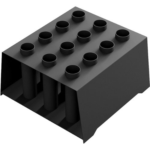 Suporte Fogueteiro para 12 Barras 28mm Box - Fogueteiro no atacado